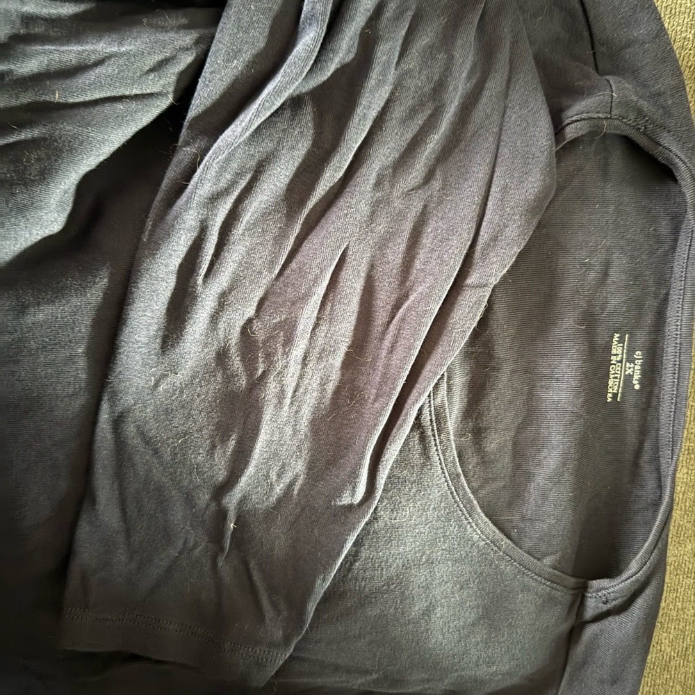 CJ Banks Black Women's Crewneck Top